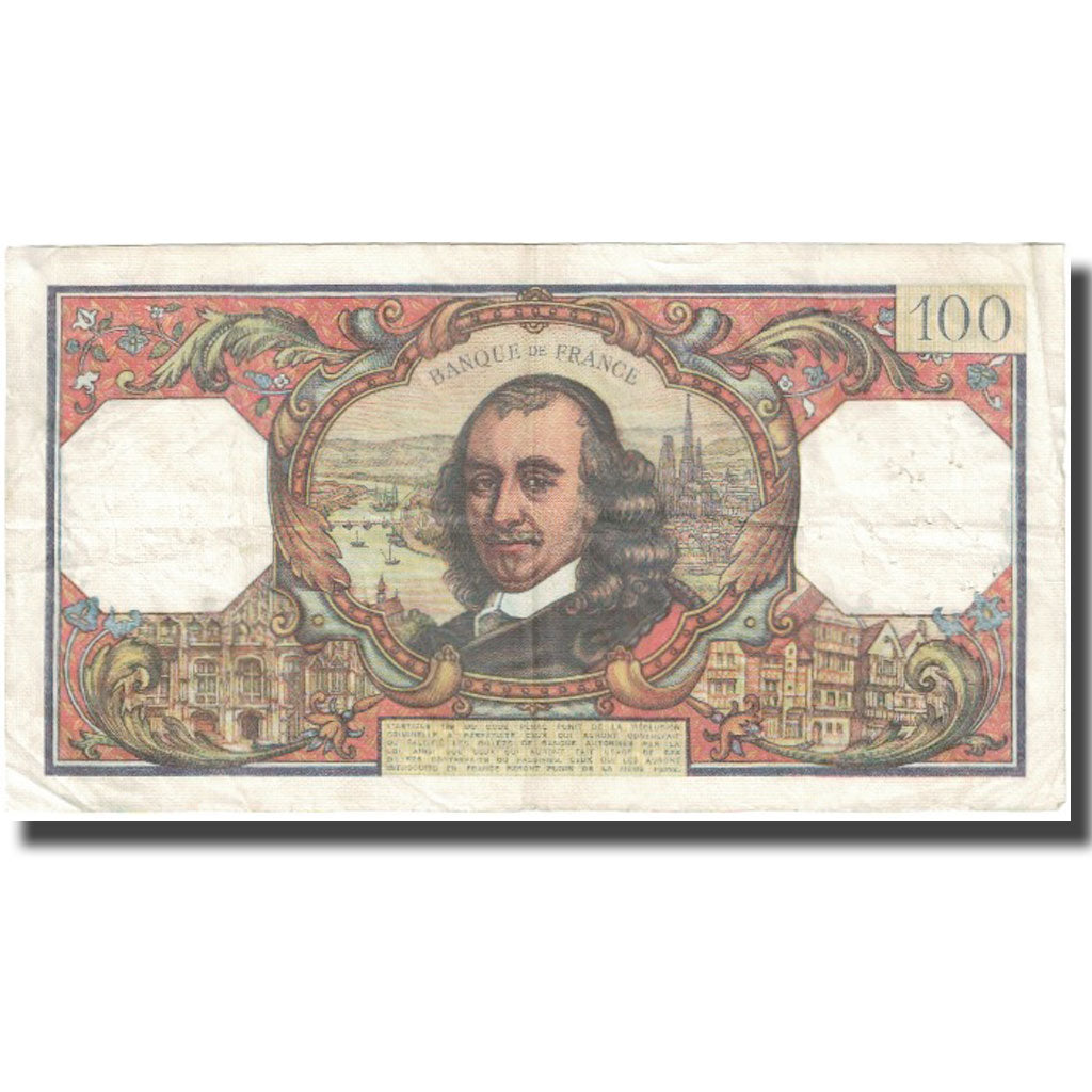 Francia, 100 Francs, Corneille, 1967, 1967-02-02, BC, Fayette:65.16, KM:149b