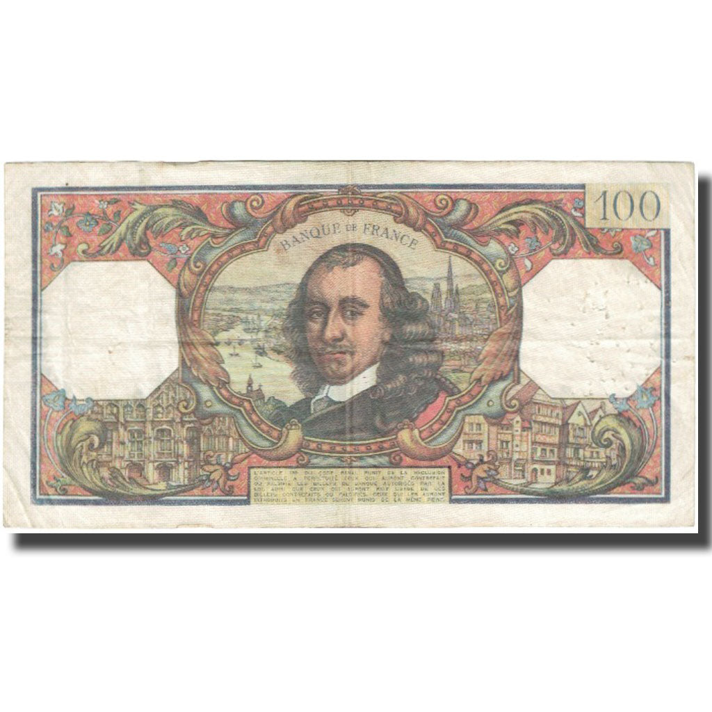 Francia, 100 Francs, Corneille, 1967, 1967-02-02, BC, Fayette:65.16, KM:149b