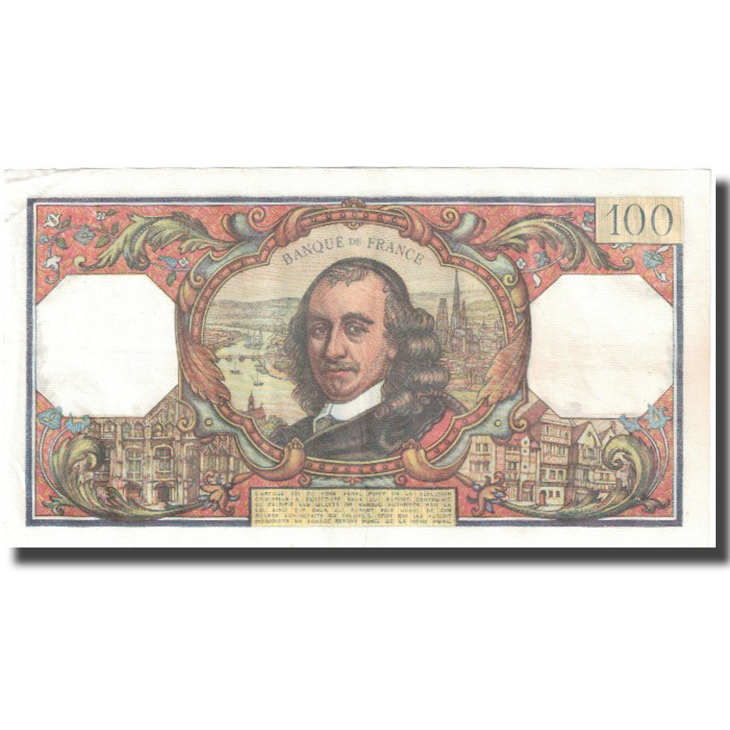 Francja, 100 Francs, Corneille, 1967, 1967-02-02, VF(20-25), Fayette:65.16