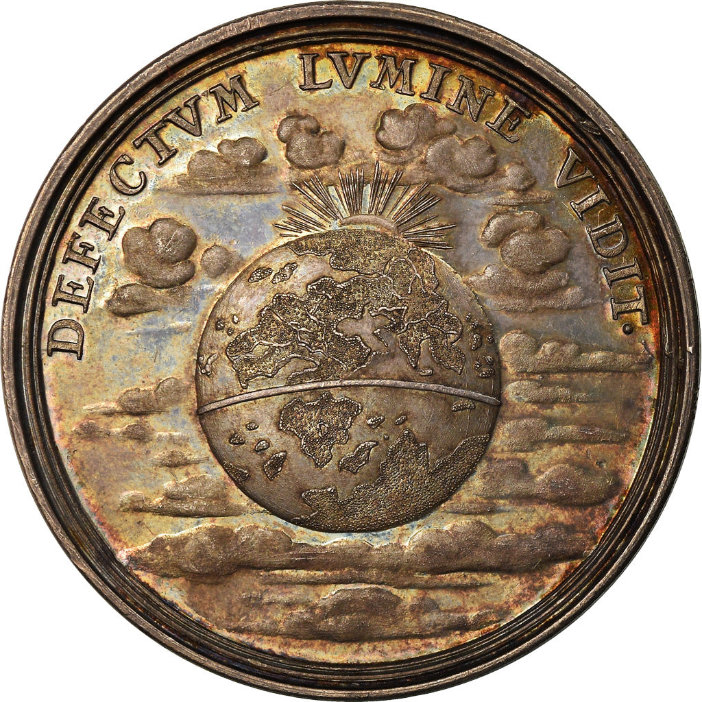 France, Medal, Louis XIV, Rattachement de la Ville de Douai à la France, 1710