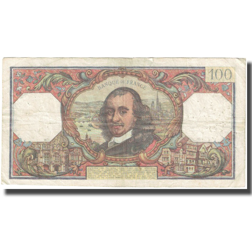 Francia, 100 Francs, Corneille, 1967, 1967-04-06, BC, Fayette:65.17, KM:149b
