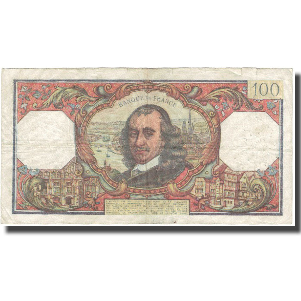 France, 100 Francs, Corneille, 1967, 1967-10-05, TB, Fayette:65.18, KM:149c