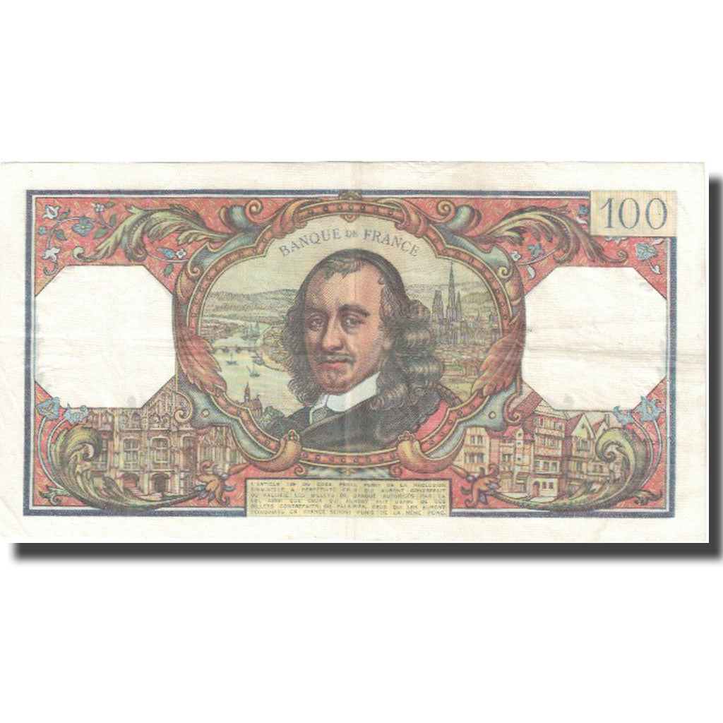 France, 100 Francs, Corneille, 1967, 1967-12-07, TB, Fayette:65.19, KM:149c