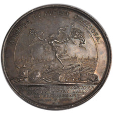 FRANCE, Politics, Society, War, Louis XIV, Medal, 1708, AU(55-58), Silver, 47,..