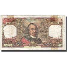 França, 100 Francs, Corneille, 1967, 1967-12-07, VF(20-25), Fayette:65.19