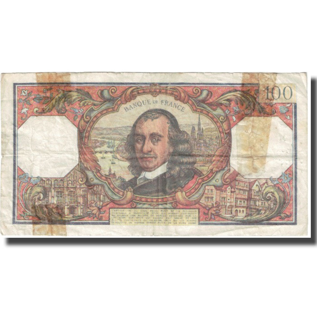 France, 100 Francs, Corneille, 1967, 1967-12-07, TB, Fayette:65.19, KM:149c