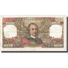 Francja, 100 Francs, Corneille, 1967, 1967-12-07, VF(20-25), Fayette:65.19