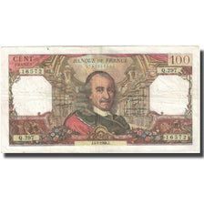 França, 100 Francs, Corneille, 1968, 1968-01-04, VF(20-25), Fayette:65.20