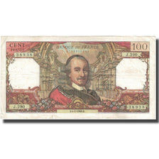 France, 100 Francs, Corneille, 1968, 1968-01-04, VF(20-25), Fayette:65.20