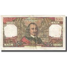 France, 100 Francs, Corneille, 1968, 1968-03-07, TB, Fayette:65.21, KM:149c