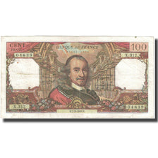 France, 100 Francs, Corneille, 1968, 1968-03-07, TB, Fayette:65.21, KM:149c