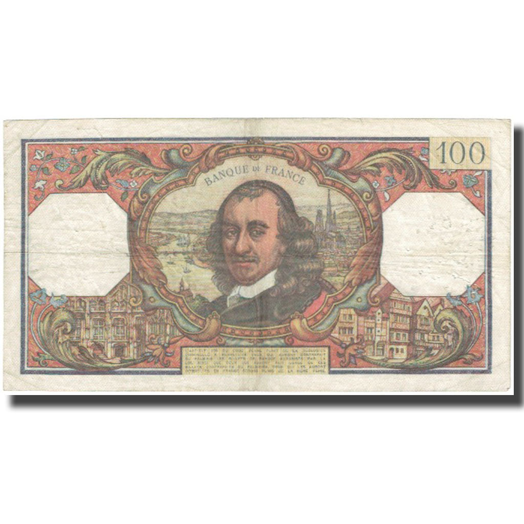 Francia, 100 Francs, Corneille, 1968, 1968-05-02, BC, Fayette:65.22, KM:149c