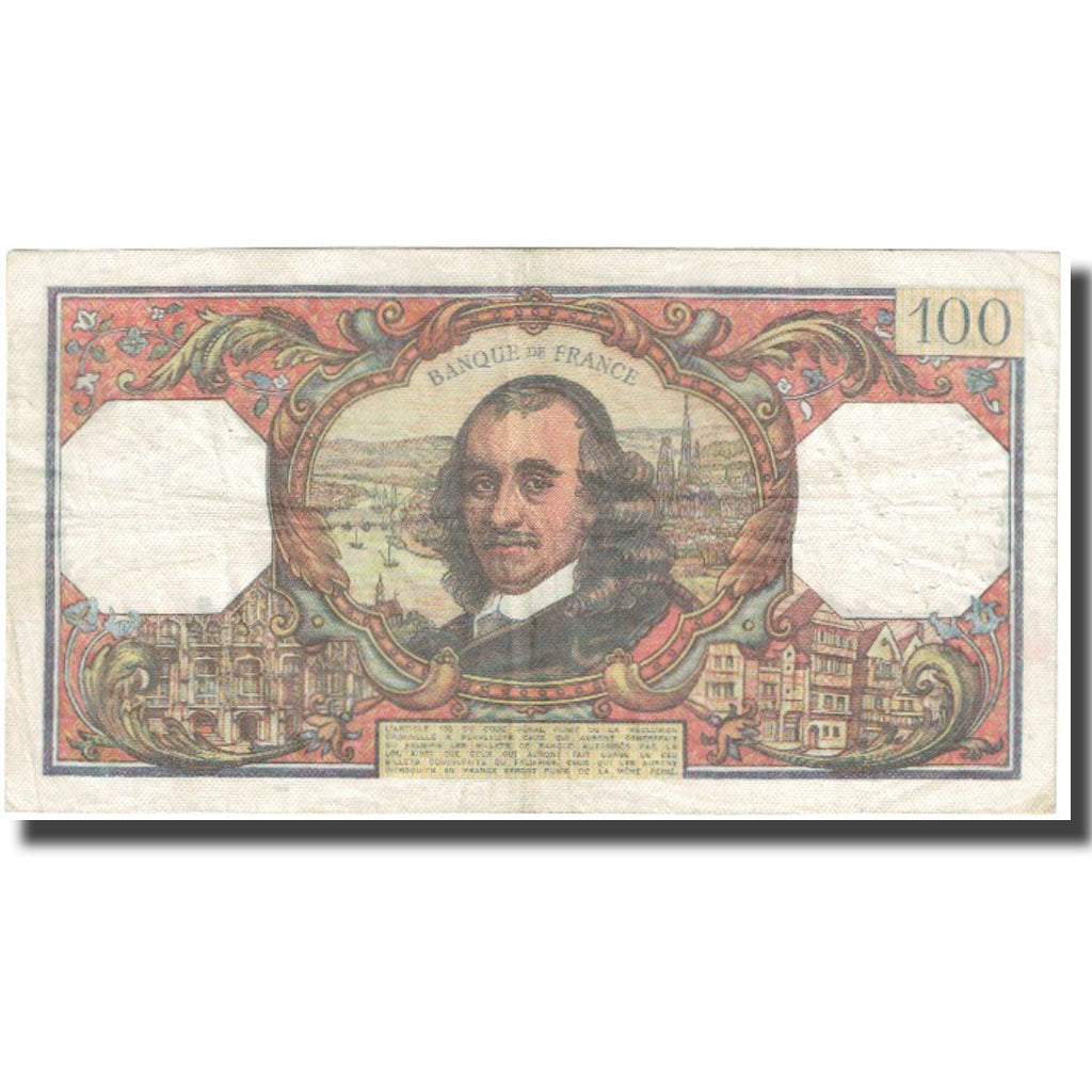 Frankrijk, 100 Francs, Corneille, 1968, 1968-05-02, TB, Fayette:65.22, KM:149c