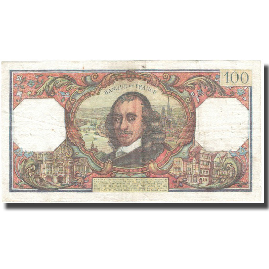 Frankrijk, 100 Francs, Corneille, 1968, 1968-11-07, TB, Fayette:65.24, KM:149c