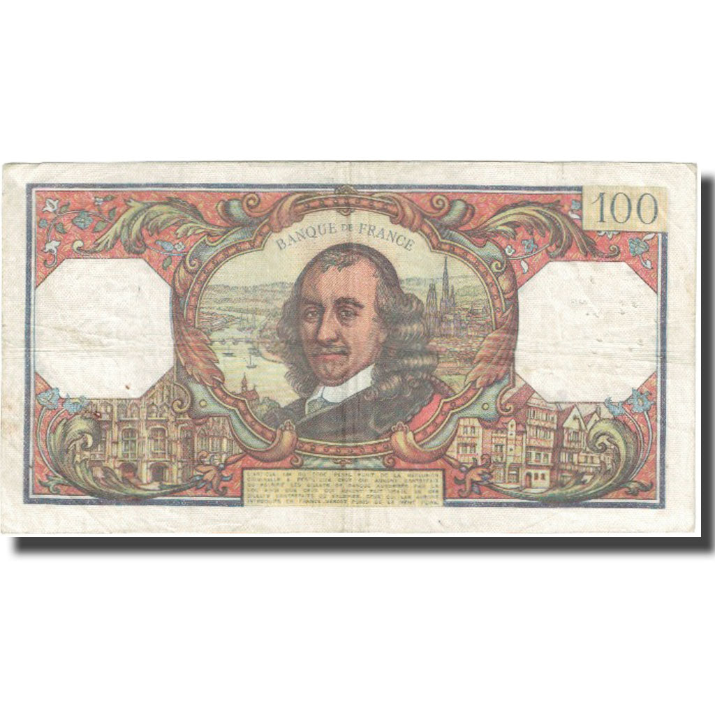 Francja, 100 Francs, Corneille, 1968, 1968-11-07, VF(20-25), Fayette:65.24