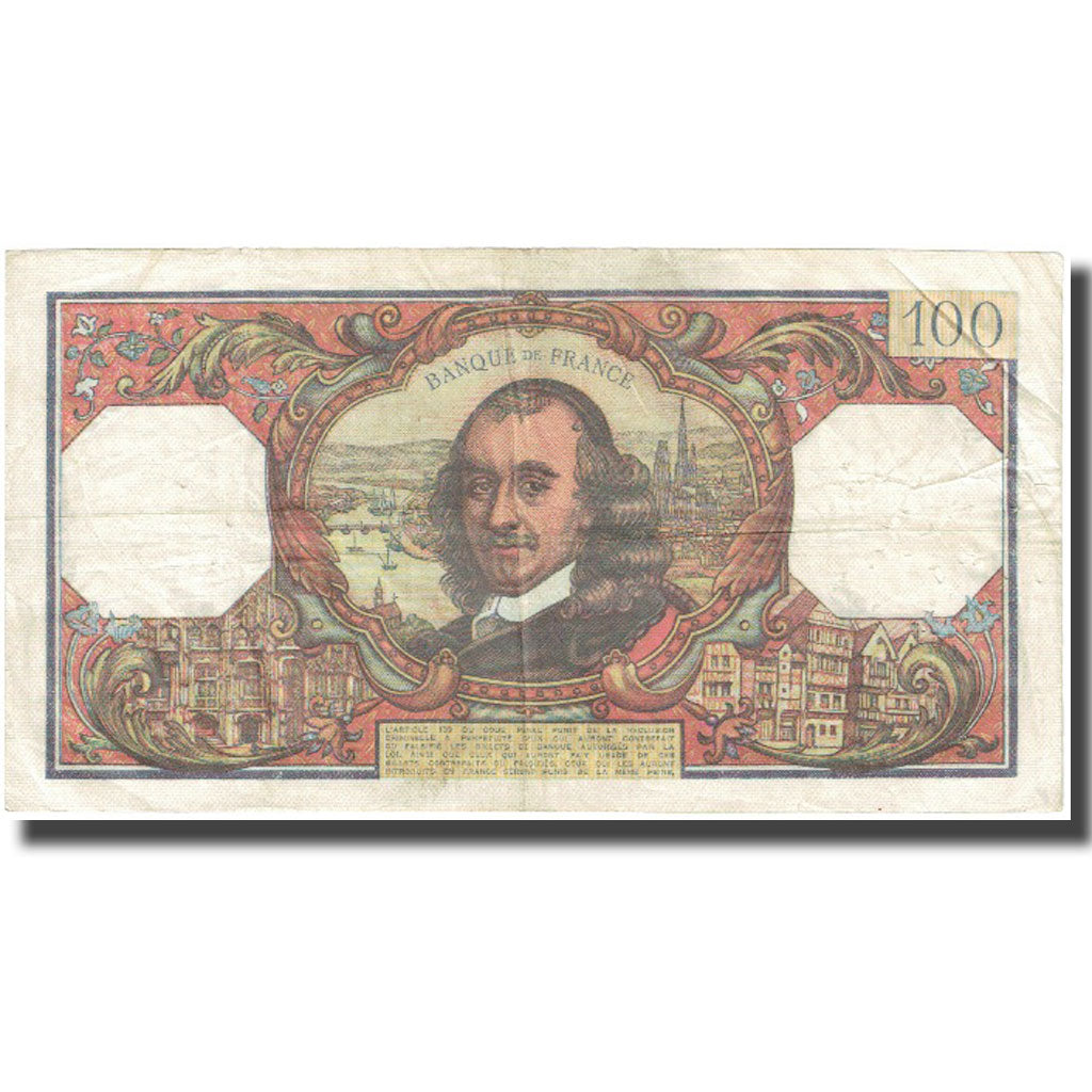 Francia, 100 Francs, Corneille, 1969, 1969-01-02, BC, Fayette:65.25, KM:149c