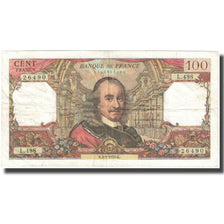 France, 100 Francs, Corneille, 1970, 1970-09-03, VF(20-25), Fayette:65.32