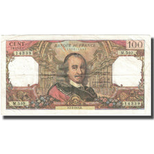 France, 100 Francs, Corneille, 1970, 1970-04-01, VF(20-25), Fayette:65.35
