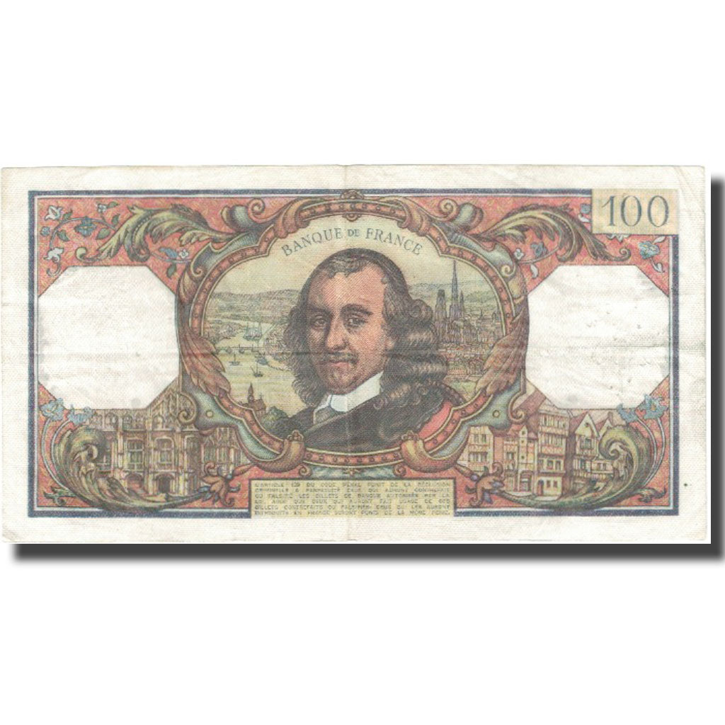 Francia, 100 Francs, Corneille, 1970, 1970-04-01, MB, Fayette:65.35, KM:149c