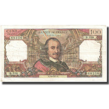 France, 100 Francs, Corneille, 1970, 1970-04-01, VF(20-25), Fayette:65.35