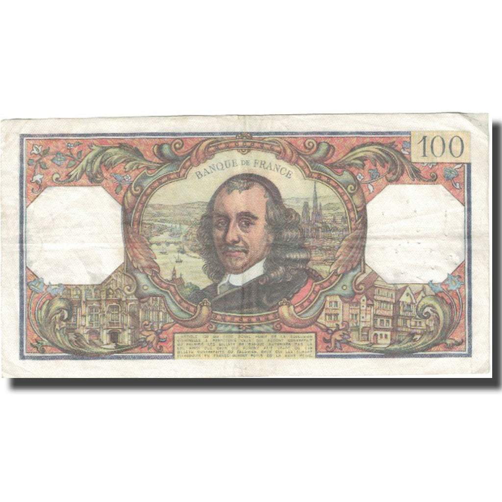 France, 100 Francs, Corneille, 1972, 1972-10-05, TB, Fayette:65.40, KM:149d