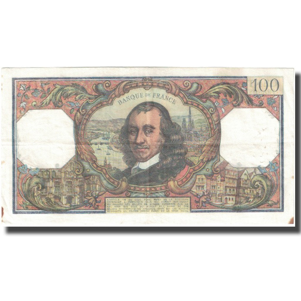 Francia, 100 Francs, Corneille, 1973, 1973-11-08, MB, Fayette:65.44, KM:149d