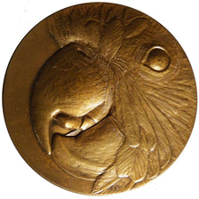 FRANCE, Fauna, French Fifth Republic, Medal, AU(55-58), Bret, Copper, 72, 173.60