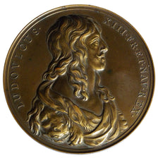 FRANCE, Politics, Society, War, Louis XIII, Medal, 1638, AU(55-58), Bronze, 68,.