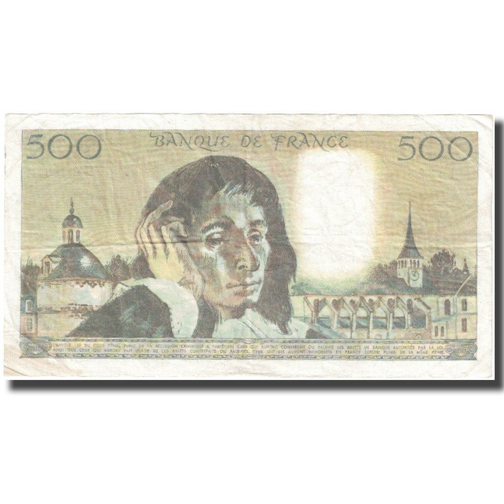 Frankreich, 500 Francs, Pascal, 1984, 1984-01-05, S, Fayette:71.30, KM:156e
