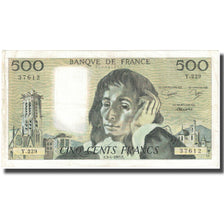 Francja, 500 Francs, Pascal, 1985, 1985-04-03, VF(20-25), Fayette:71.33, KM:156e