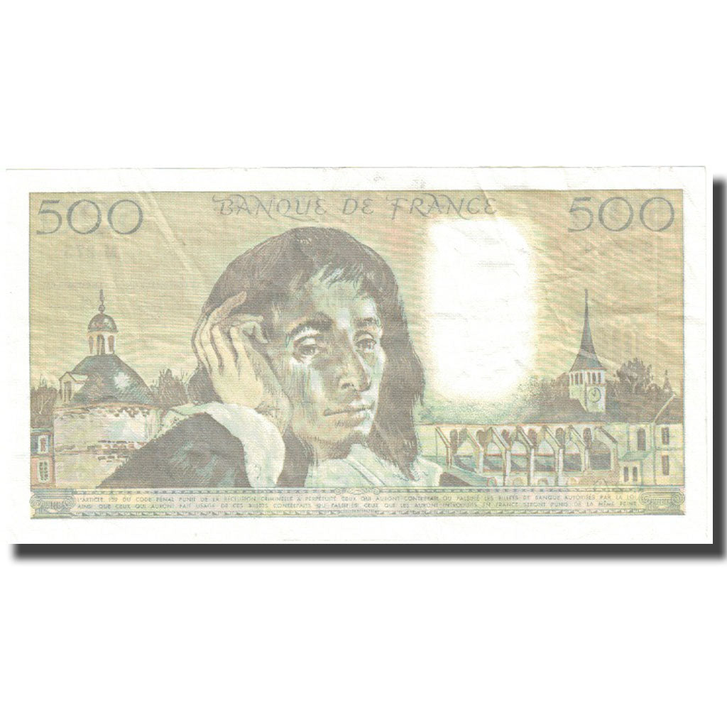 Frankrijk, 500 Francs, Pascal, 1988, 1988-03-03, TB, Fayette:71.38, KM:156g