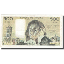 Frankrijk, 500 Francs, Pascal, 1989, 1989-03-02, TB, Fayette:71.41, KM:156g