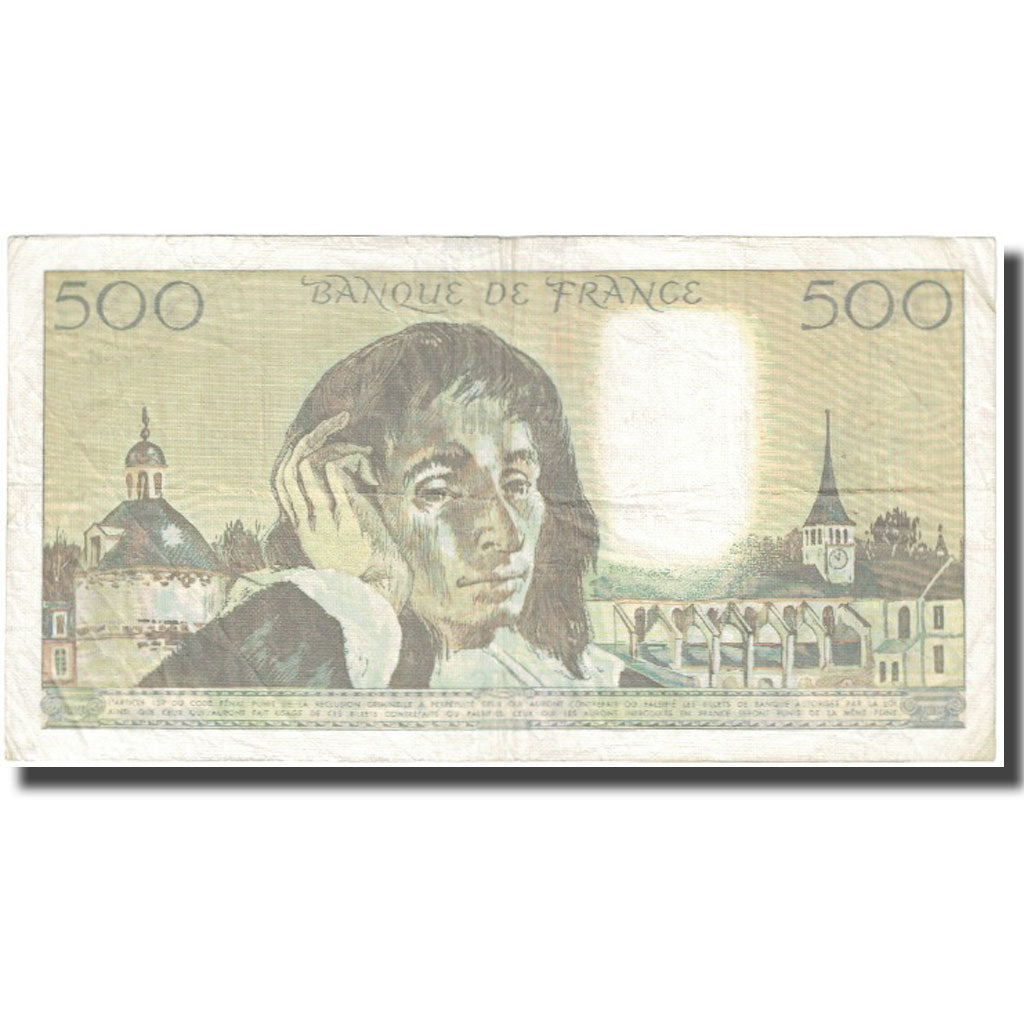 Frankrijk, 500 Francs, Pascal, 1989, 1989-03-02, TB, Fayette:71.41, KM:156g