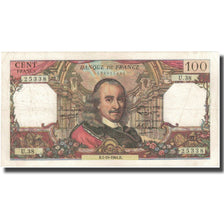 França, 100 Francs, Corneille, 1964, 1964-10-01, VF(20-25), Fayette:65.04