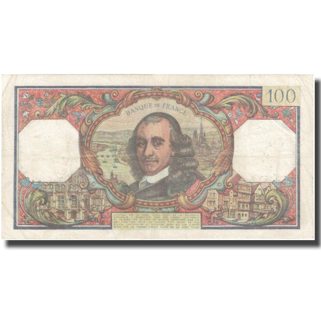 França, 100 Francs, Corneille, 1964, 1964-10-01, VF(20-25), Fayette:65.04