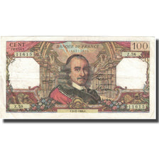 France, 100 Francs, Corneille, 1964, 1964-12-03, TB, Fayette:65.05, KM:149a