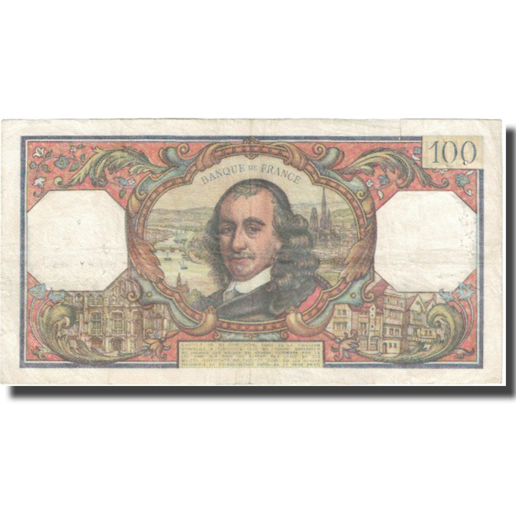 France, 100 Francs, Corneille, 1965, 1965-07-01, VF(20-25), Fayette:65.08