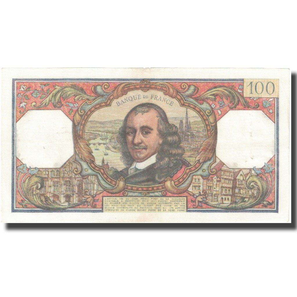 France, 100 Francs, Corneille, 1965, 1965-12-02, VF(20-25), Fayette:65.10