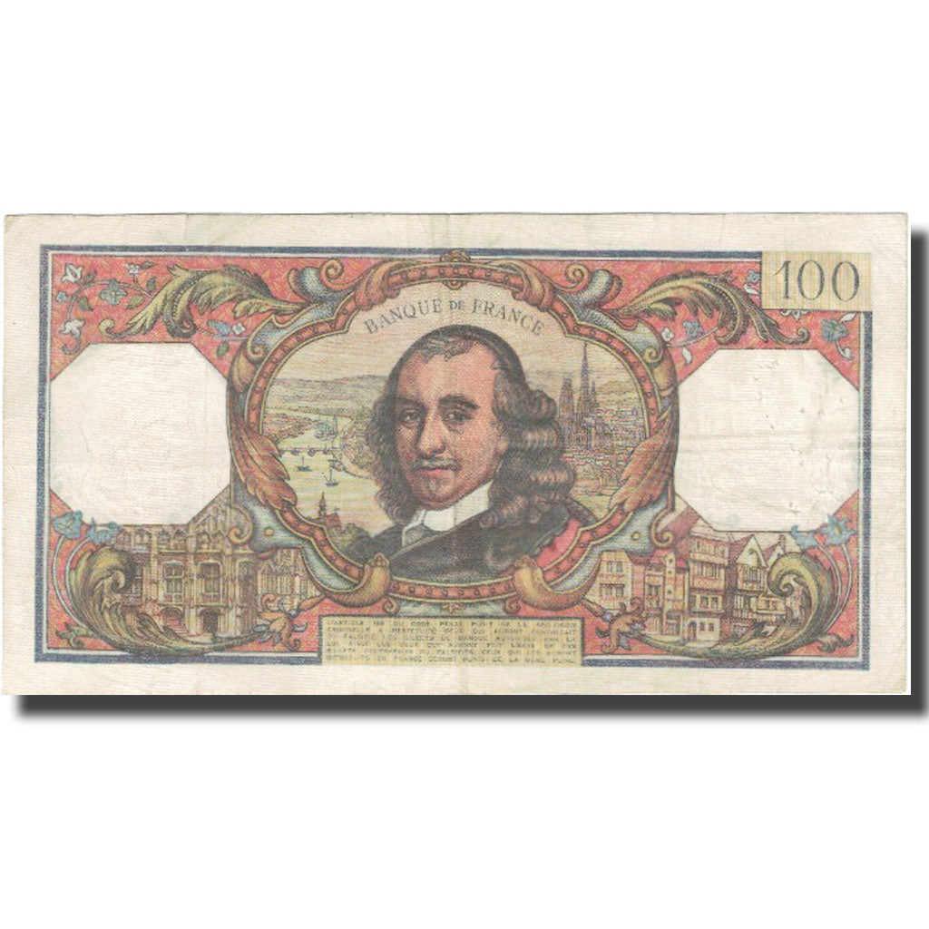 Frankrijk, 100 Francs, Corneille, 1965, 1965-03-02, TB, Fayette:65.11, KM:149b
