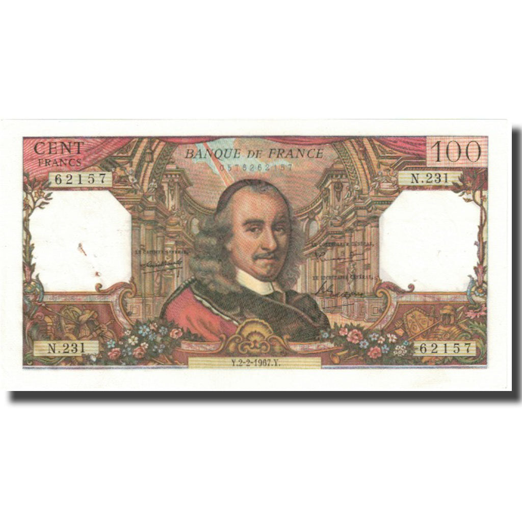 Frankreich, 100 Francs, Corneille, 1967, 1967-02-02, S, Fayette:65.16, KM:149b