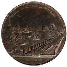 FRANCE, Politics, Society, War, Louis XVIII, Medal, 1823, AU(50-53), Bronze,...