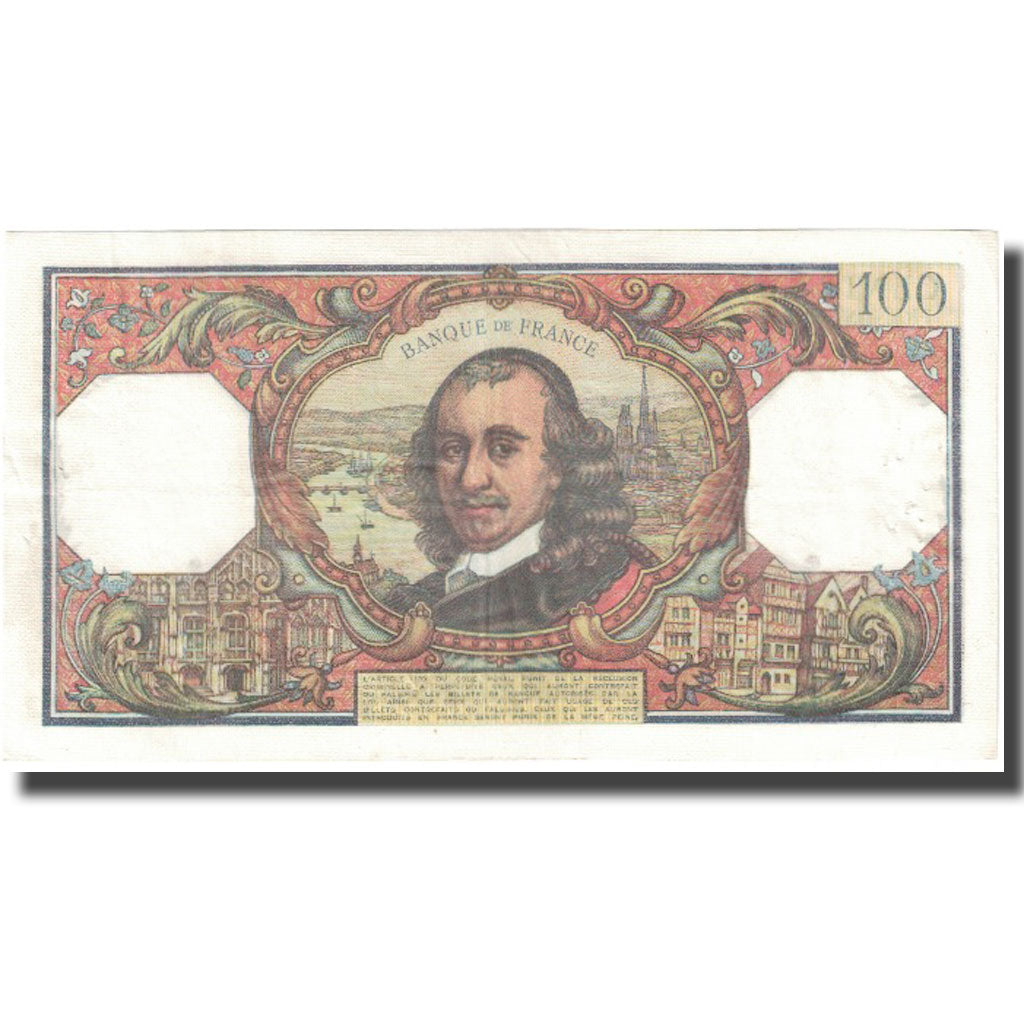 Frankrijk, 100 Francs, Corneille, 1967, 1967-10-05, TB, Fayette:65.18, KM:149c