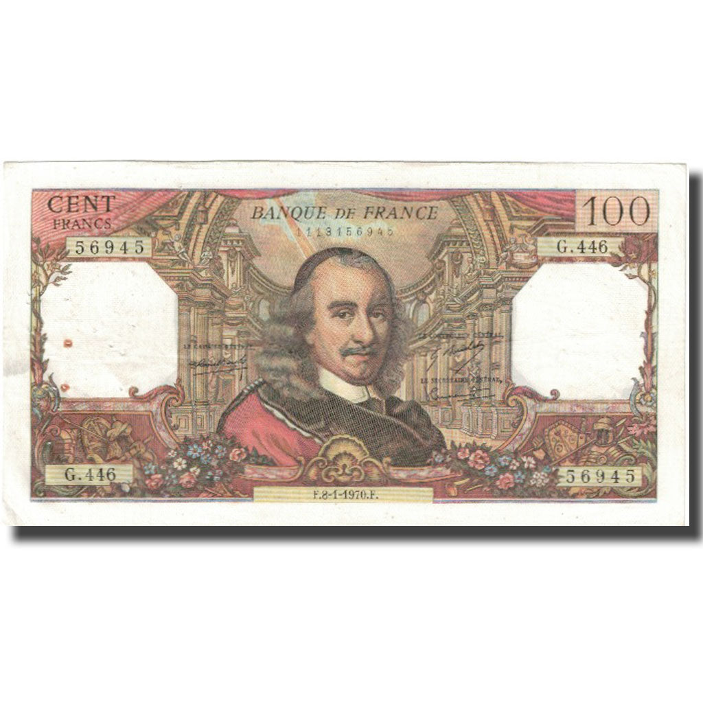 Frankreich, 100 Francs, Corneille, 1970, 1970-01-08, S, Fayette:65.29, KM:149c