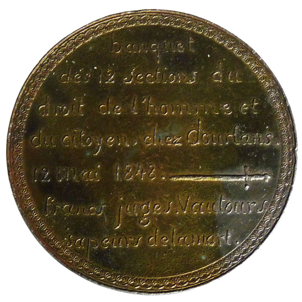 FRANCE, Politics, Society, War, French Second Republic, Medal, 1848, AU(50-53),.