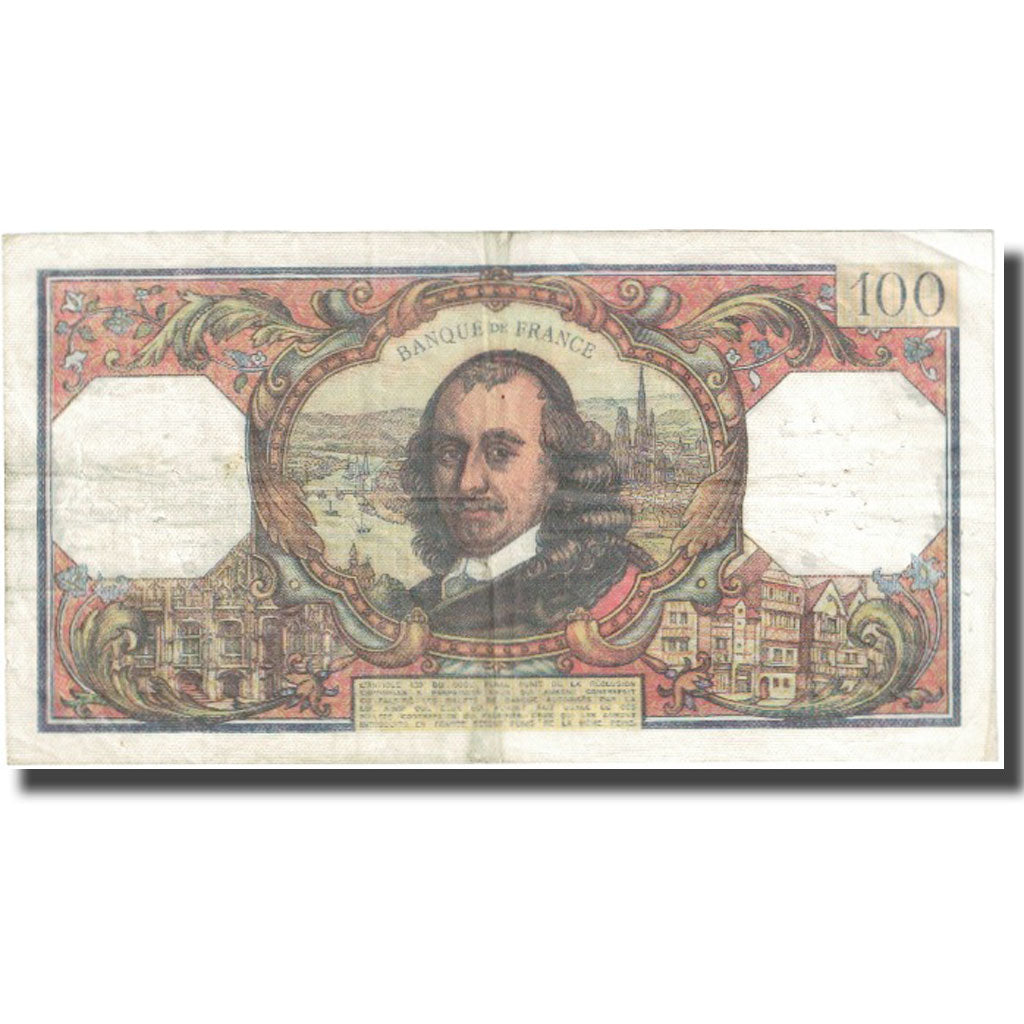 France, 100 Francs, Corneille, 1971, 1971-10-07, VF(20-25), Fayette:65.37