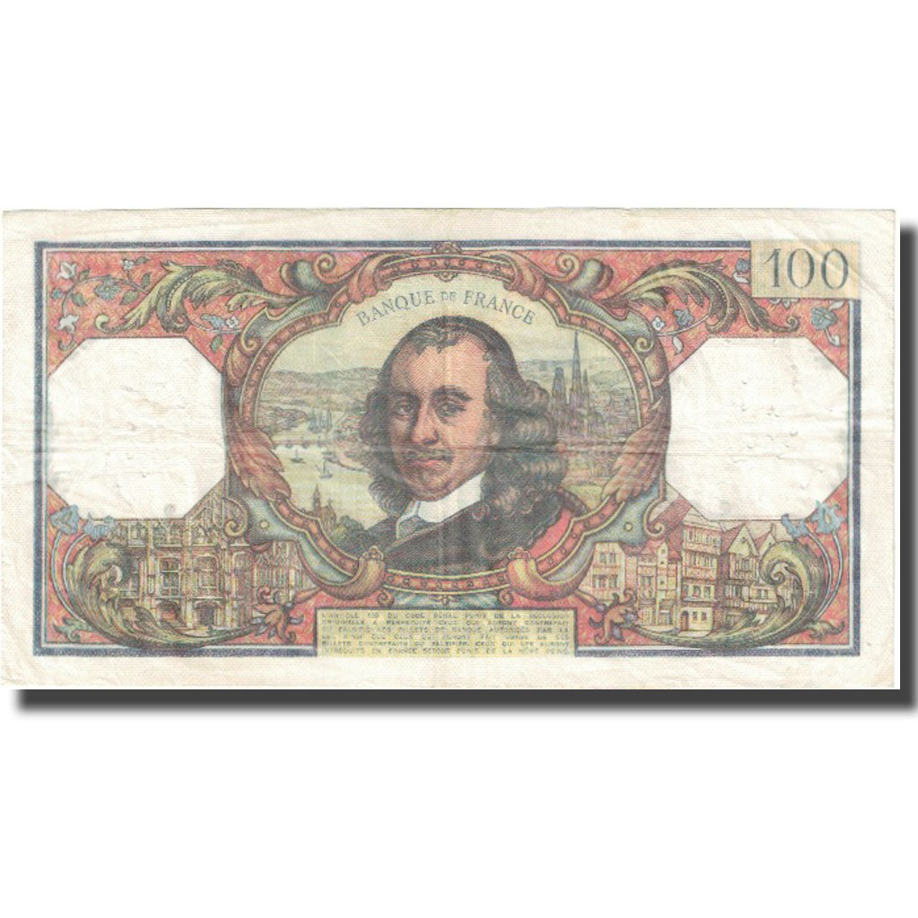 France, 100 Francs, Corneille, 1973, 1973-07-05, VF(20-25), Fayette:65.43
