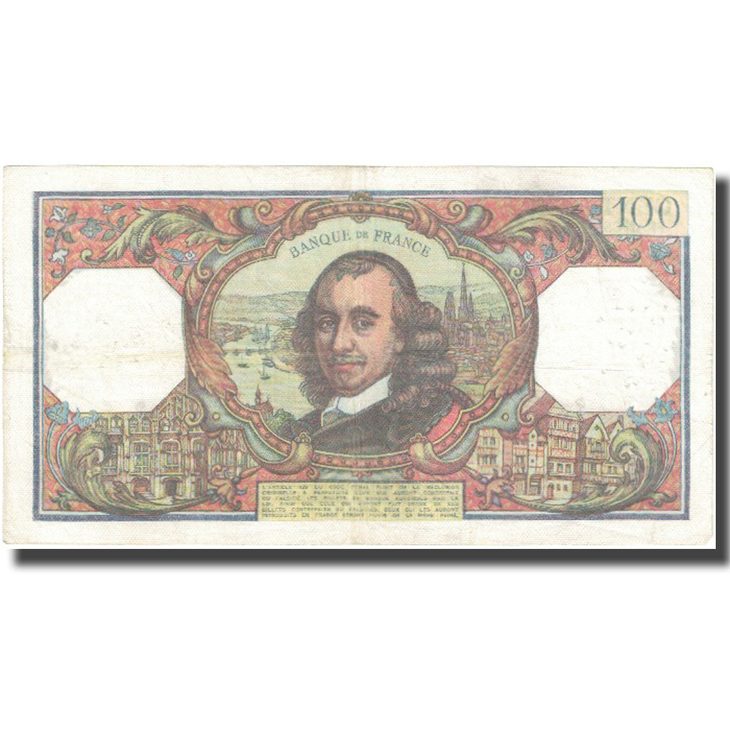 Francia, 100 Francs, Corneille, 1978, 1978-10-05, MB, Fayette:65.63, KM:149f