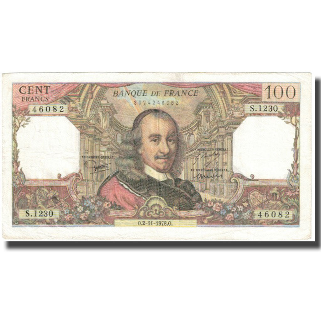 Frankreich, 100 Francs, Corneille, 1978, 1978-11-02, S, Fayette:65.64, KM:149f