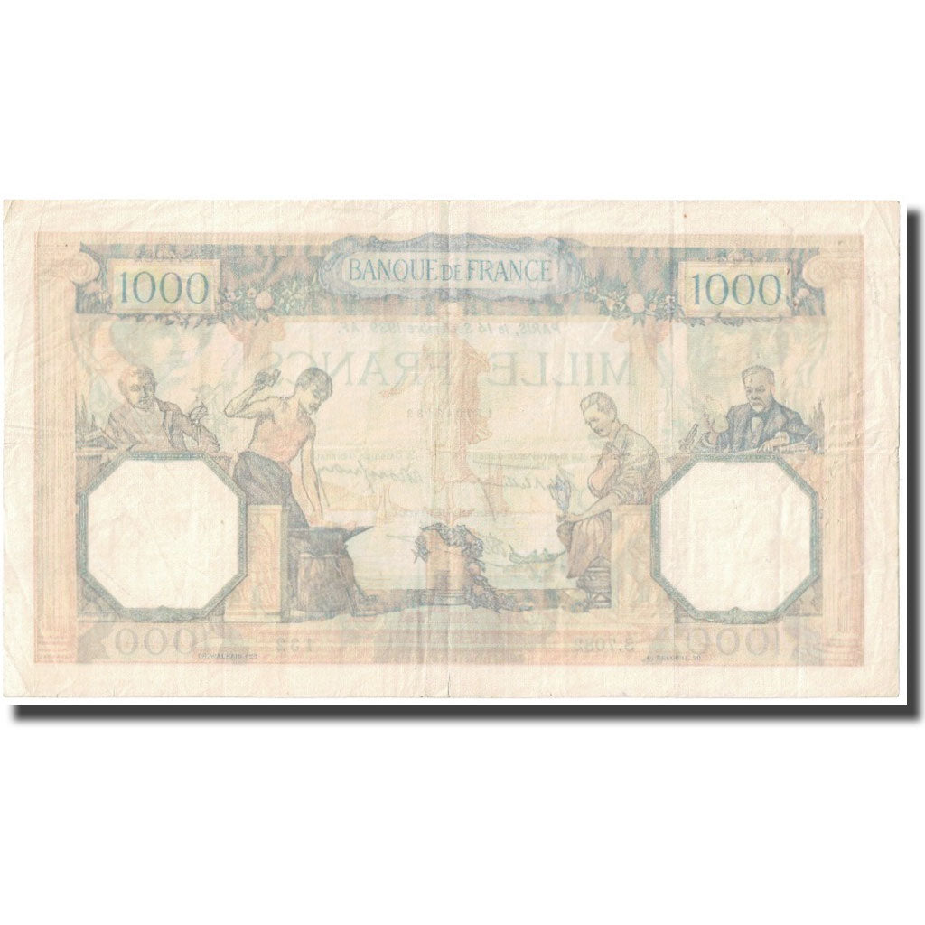 Frankreich, 1000 Francs, Cérès, 1939, 1939-09-14, S, Fayette:38.36, KM:90c