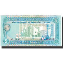 Banknote, Turkmanistan, 5 Manat, KM:2, UNC(65-70)